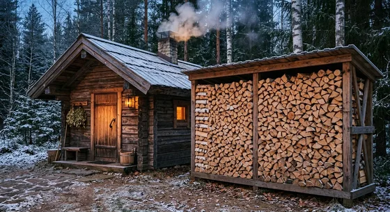 Укладка дров в Раменском, улица Зелёная, 42